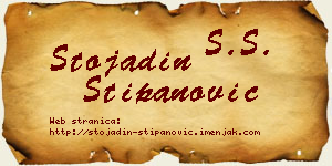 Stojadin Stipanović vizit kartica
